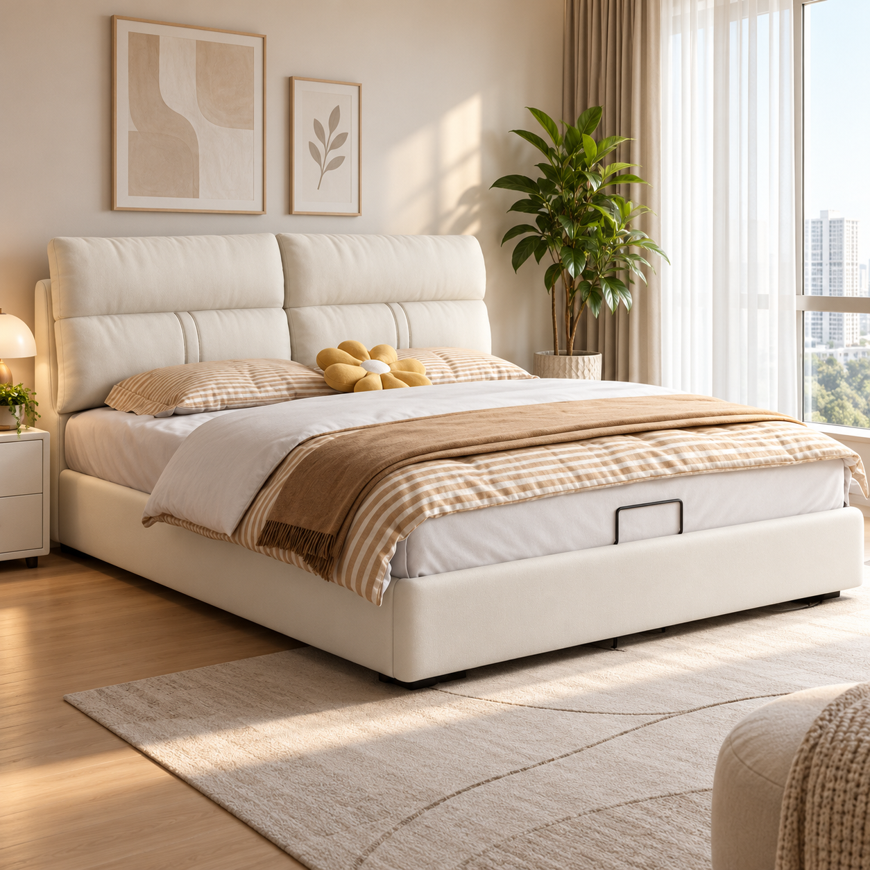 Solvarra Leather Bed Frame