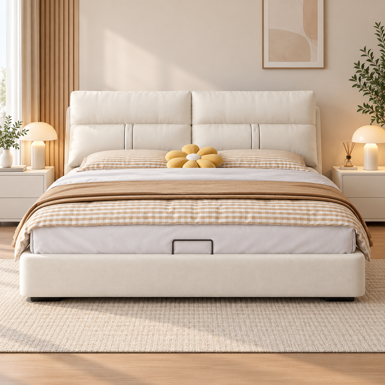 Solvarra Leather Bed Frame