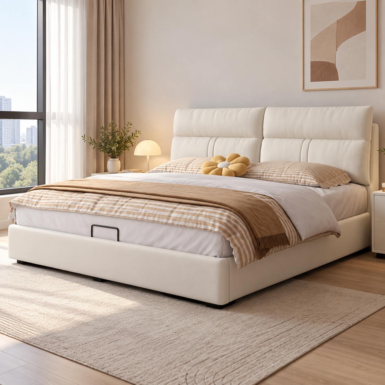 Solvarra Leather Bed Frame
