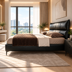 Dovrano Leather Bed Frame
