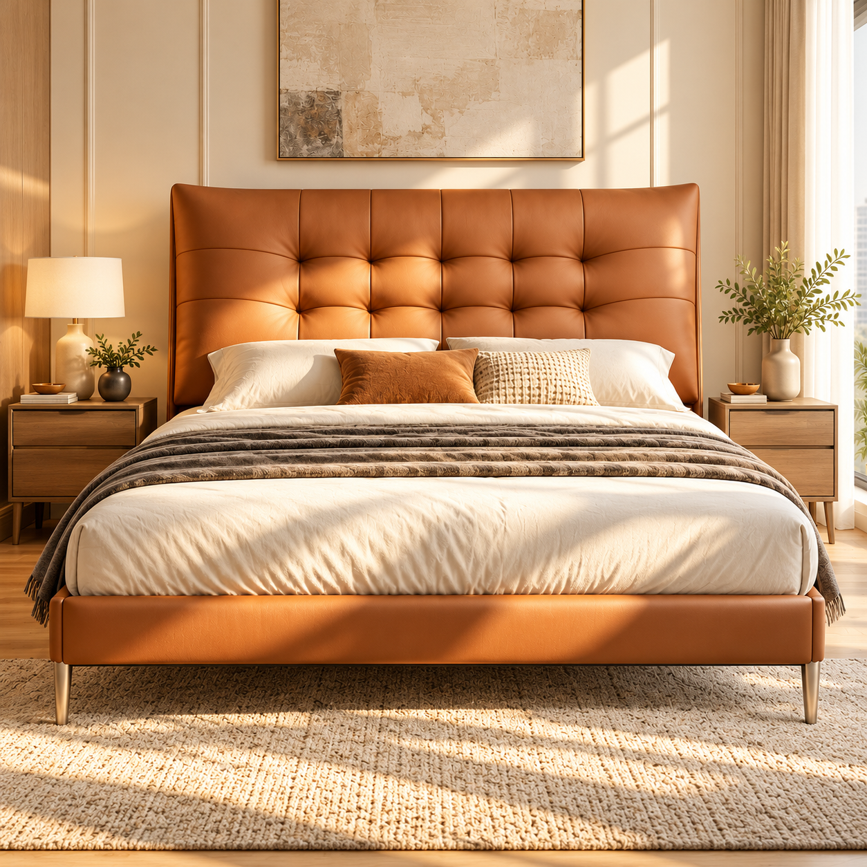 Morlanto Leather Bed Frame
