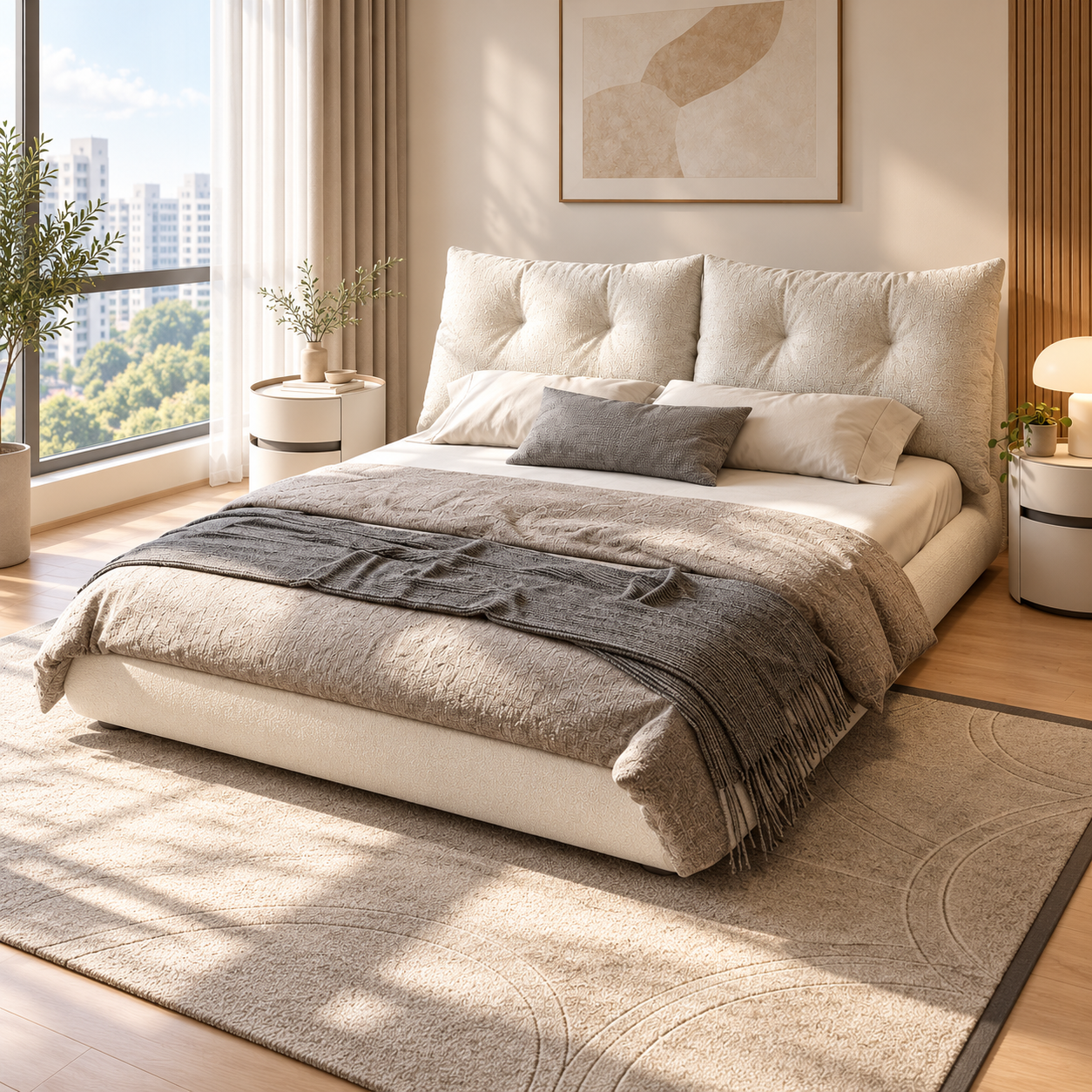 Cirevanto Fabric Bed Frame