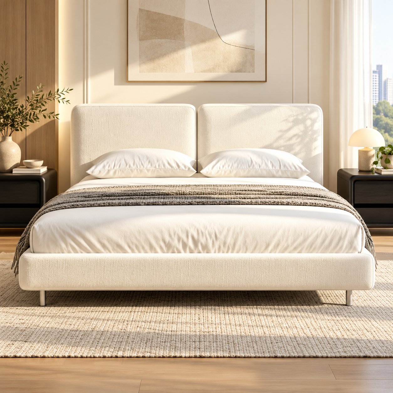 Novcello Fabric Bed Frame