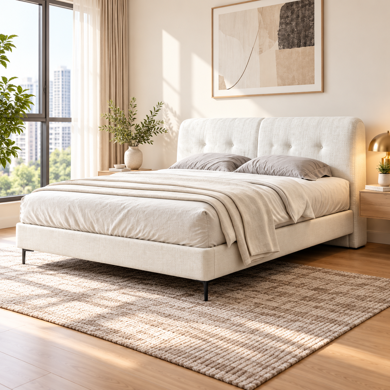 Corviera Fabric Bed Frame