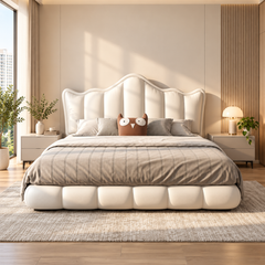 Solvenna Leather Bed Frame