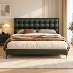 Vantiera Leather Bed Frame