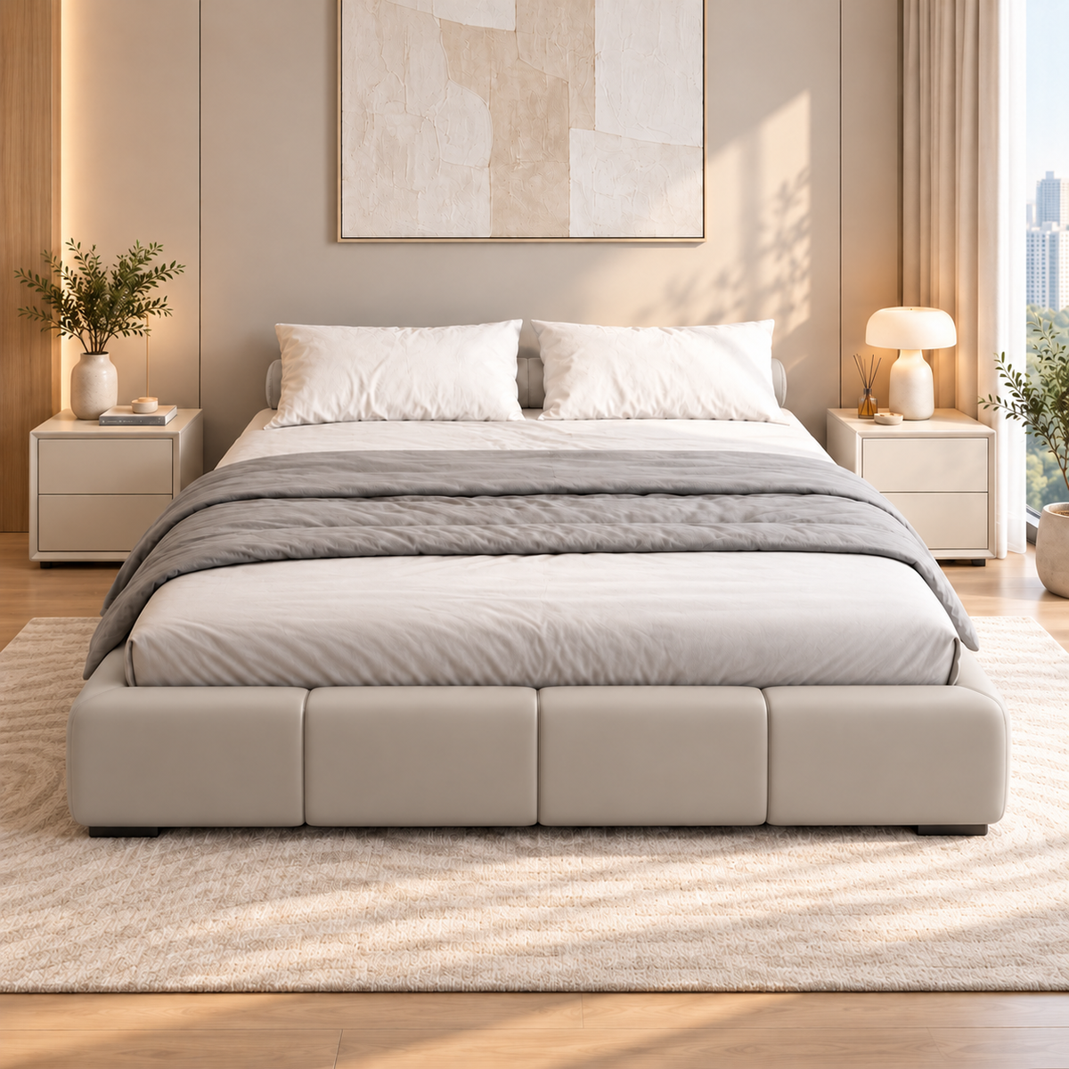 Morvenzo Faux Leather Bed Frame