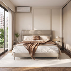 Avrissa Leather Bed Frame