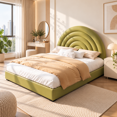 Torzelle Faux Leather Bed Frame (Queen Size)