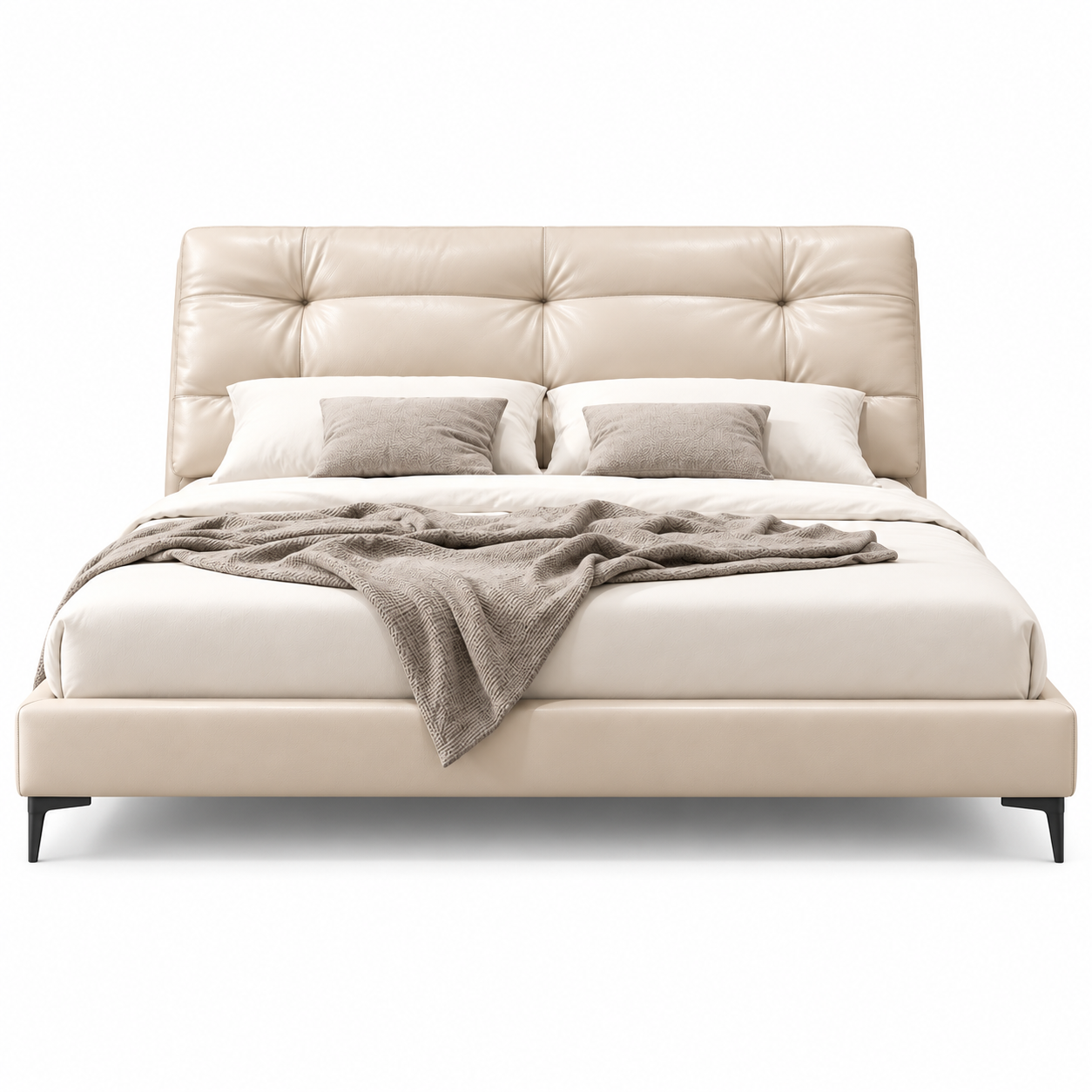 Lomvique Leather Bed Frame