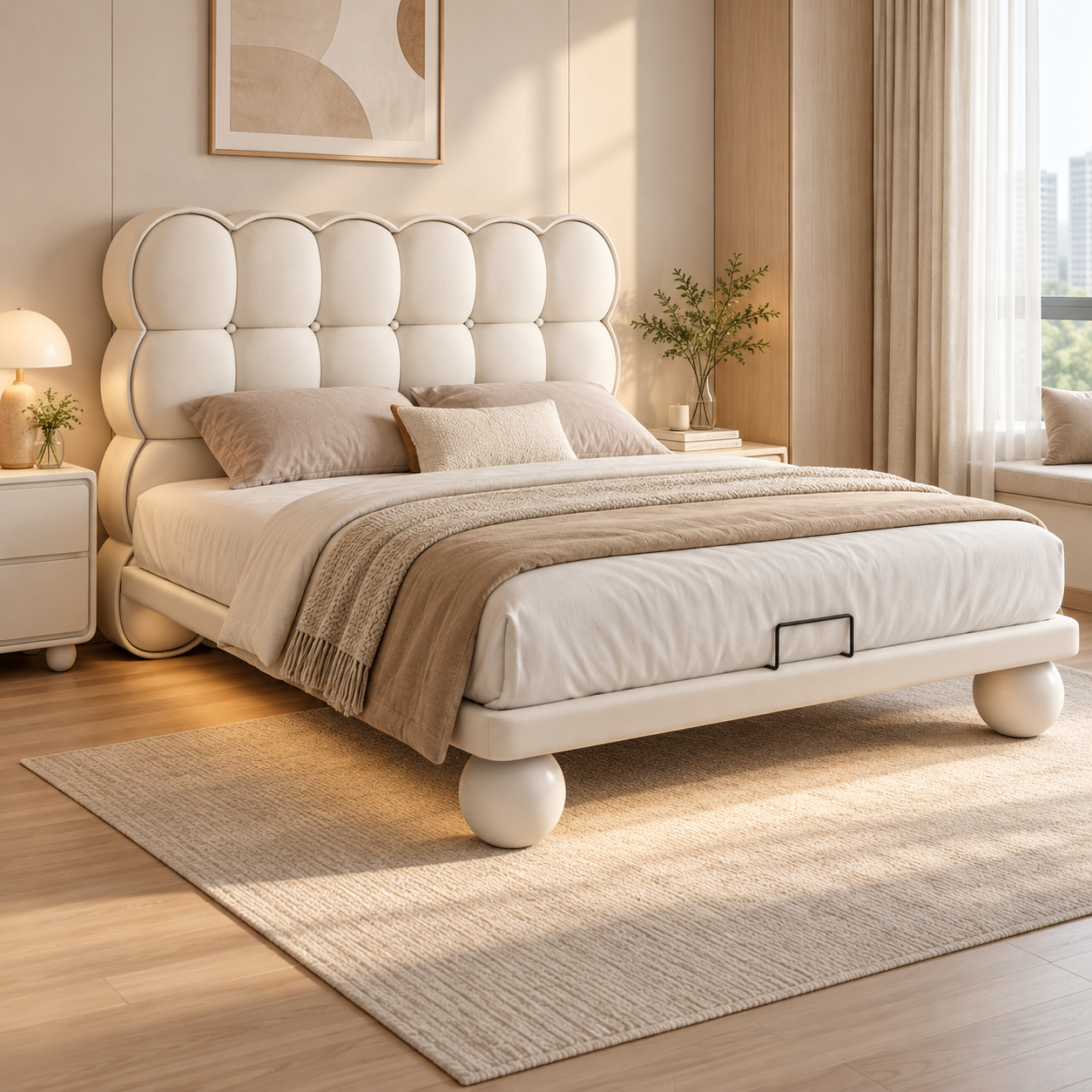 Trenvora Leather Bed Frame
