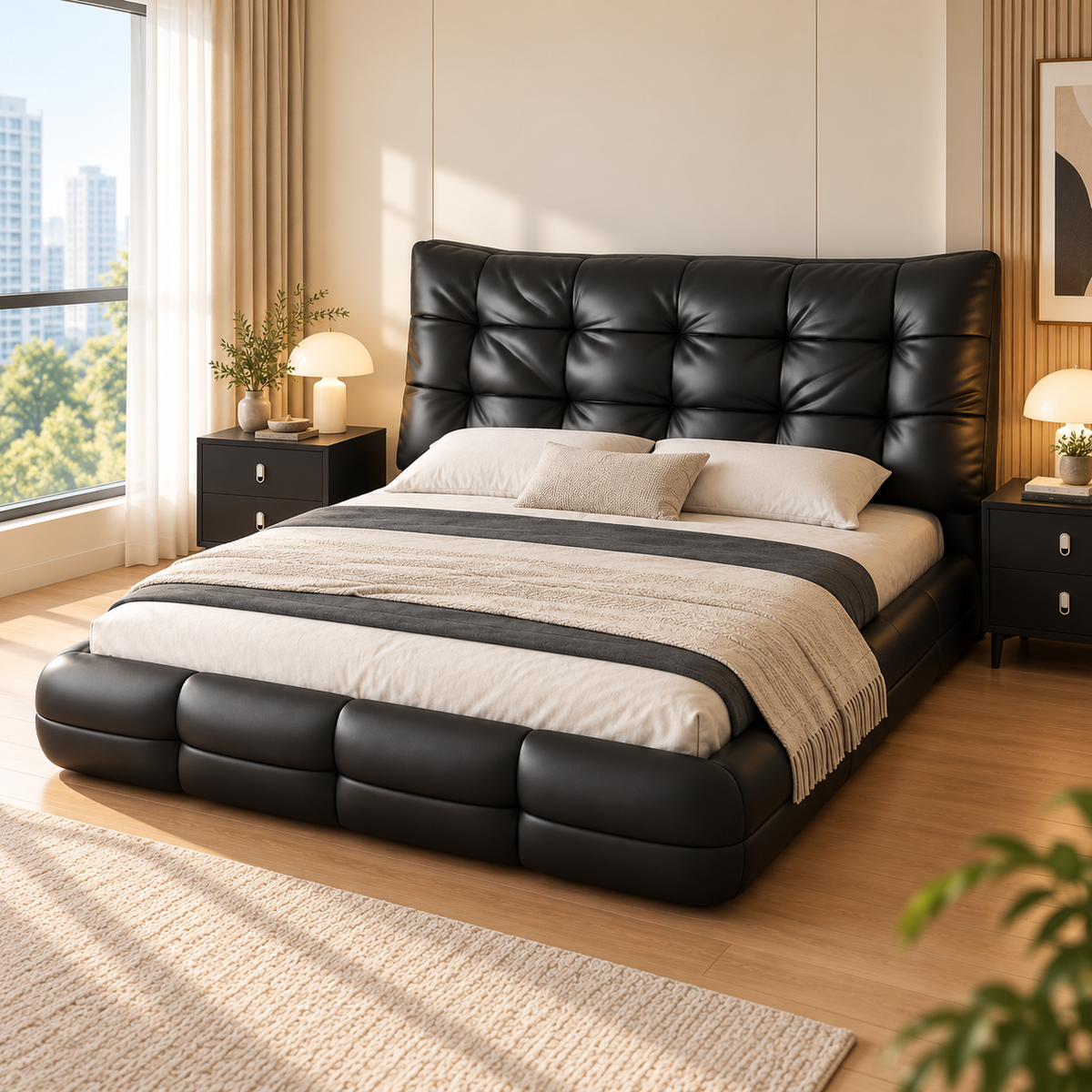 Brondelle Leather Bed Frame