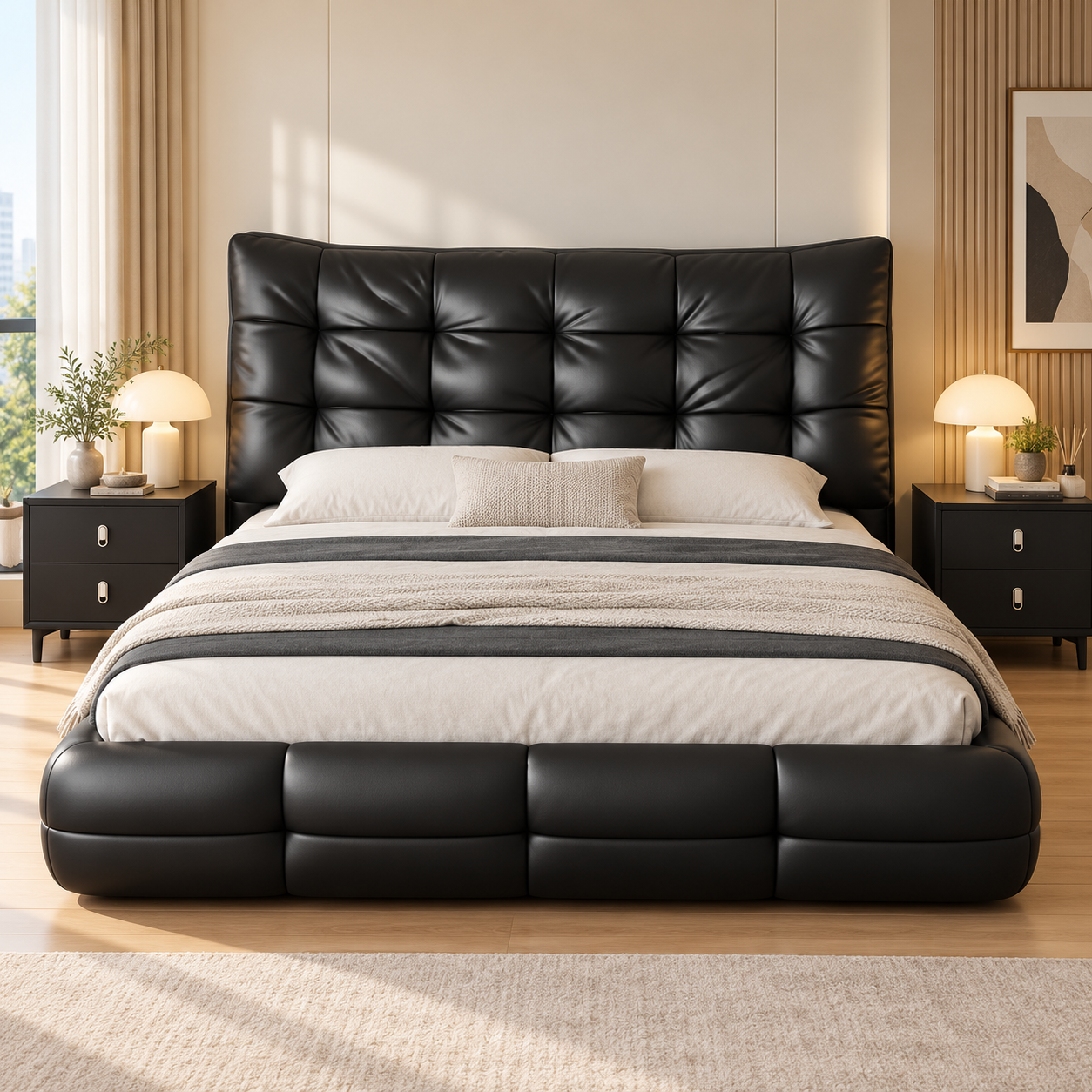 Brondelle Leather Bed Frame