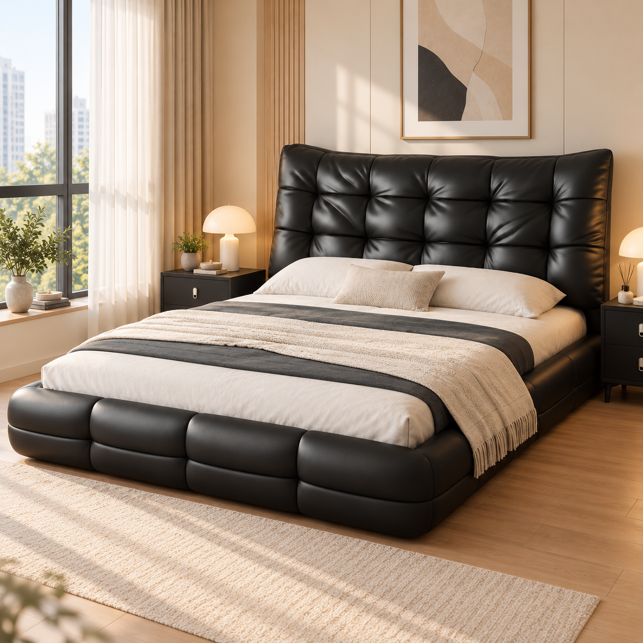Brondelle Leather Bed Frame