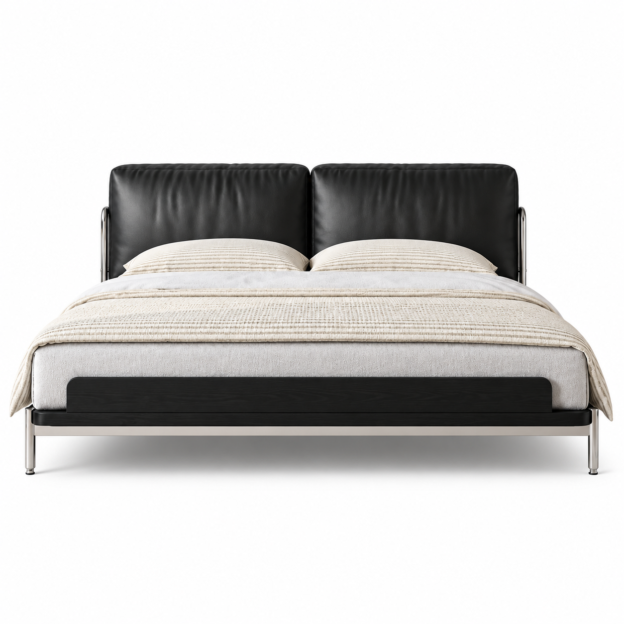Zelmaro Leather Bed Frame