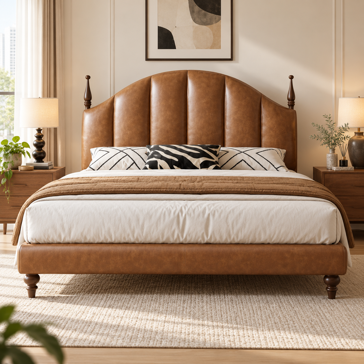 Aldorisse Leather Bed Frame