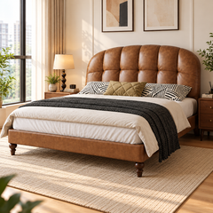 Vesliano Leather Bed Frame