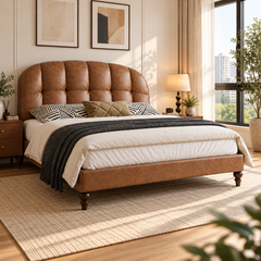 Vesliano Leather Bed Frame