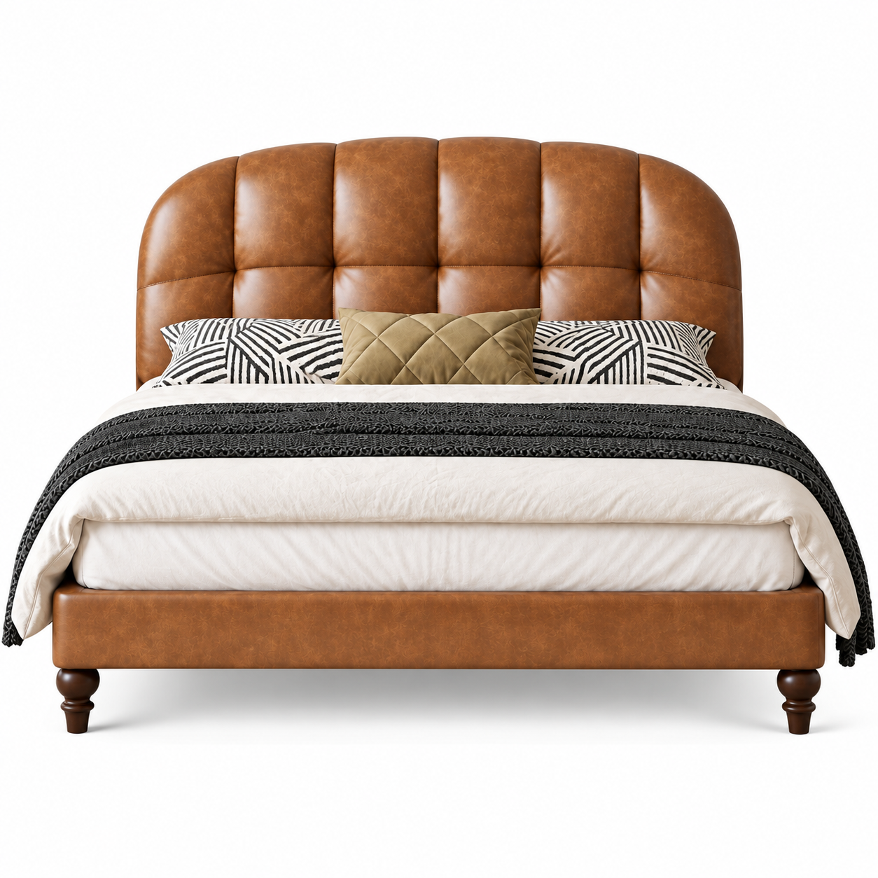 Vesliano Leather Bed Frame