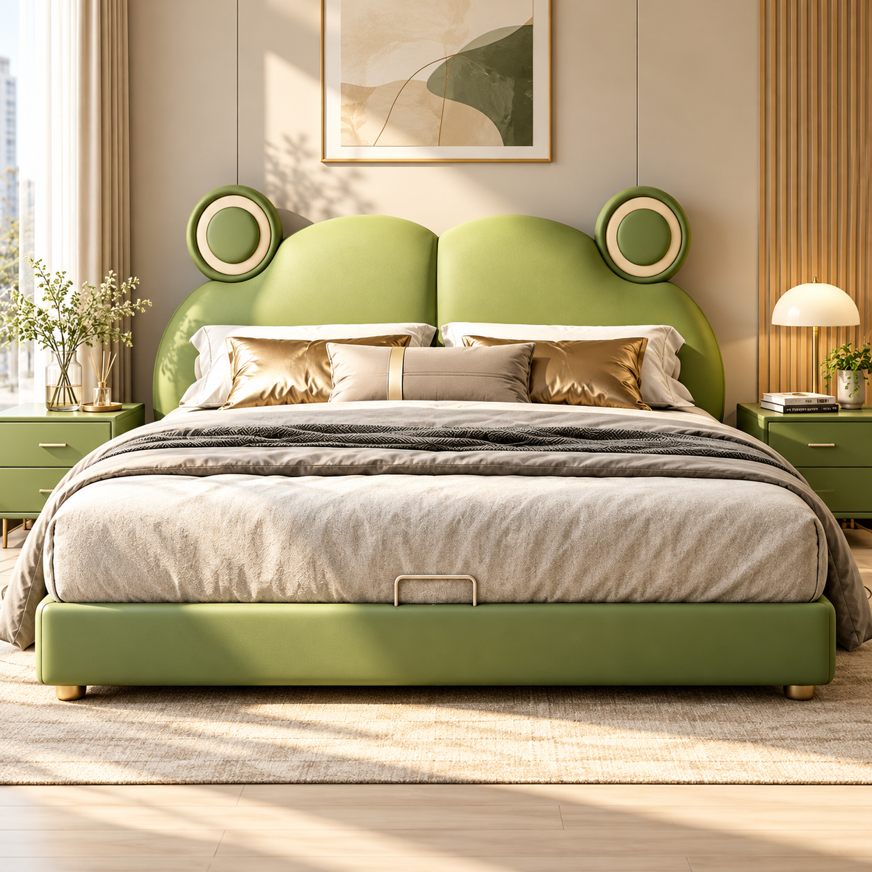 Osvienna Leather Bed Frame