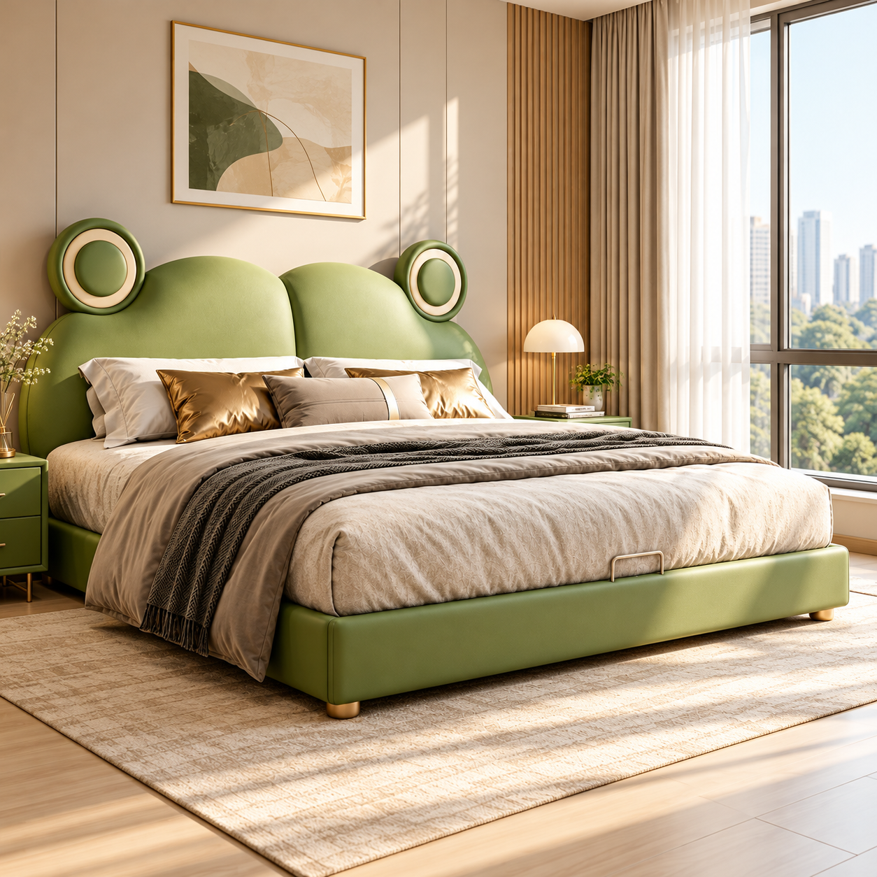 Osvienna Leather Bed Frame
