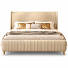 Trevonna Leather Bed Frame