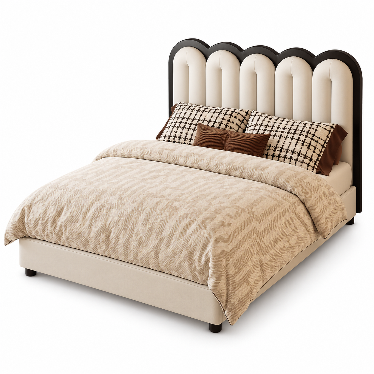 Zalmorie Leather Bed Frame