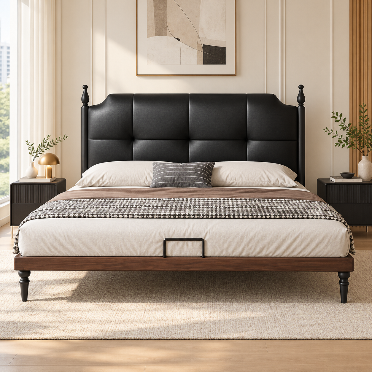 Oltravia Leather Bed Frame