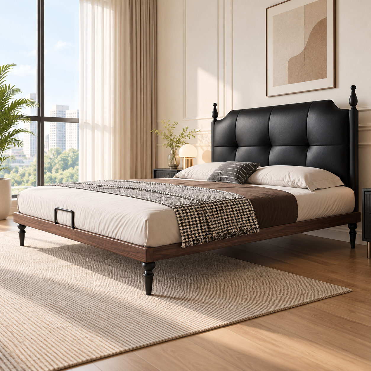 Oltravia Leather Bed Frame