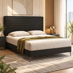 Vensario Leather Bed Frame