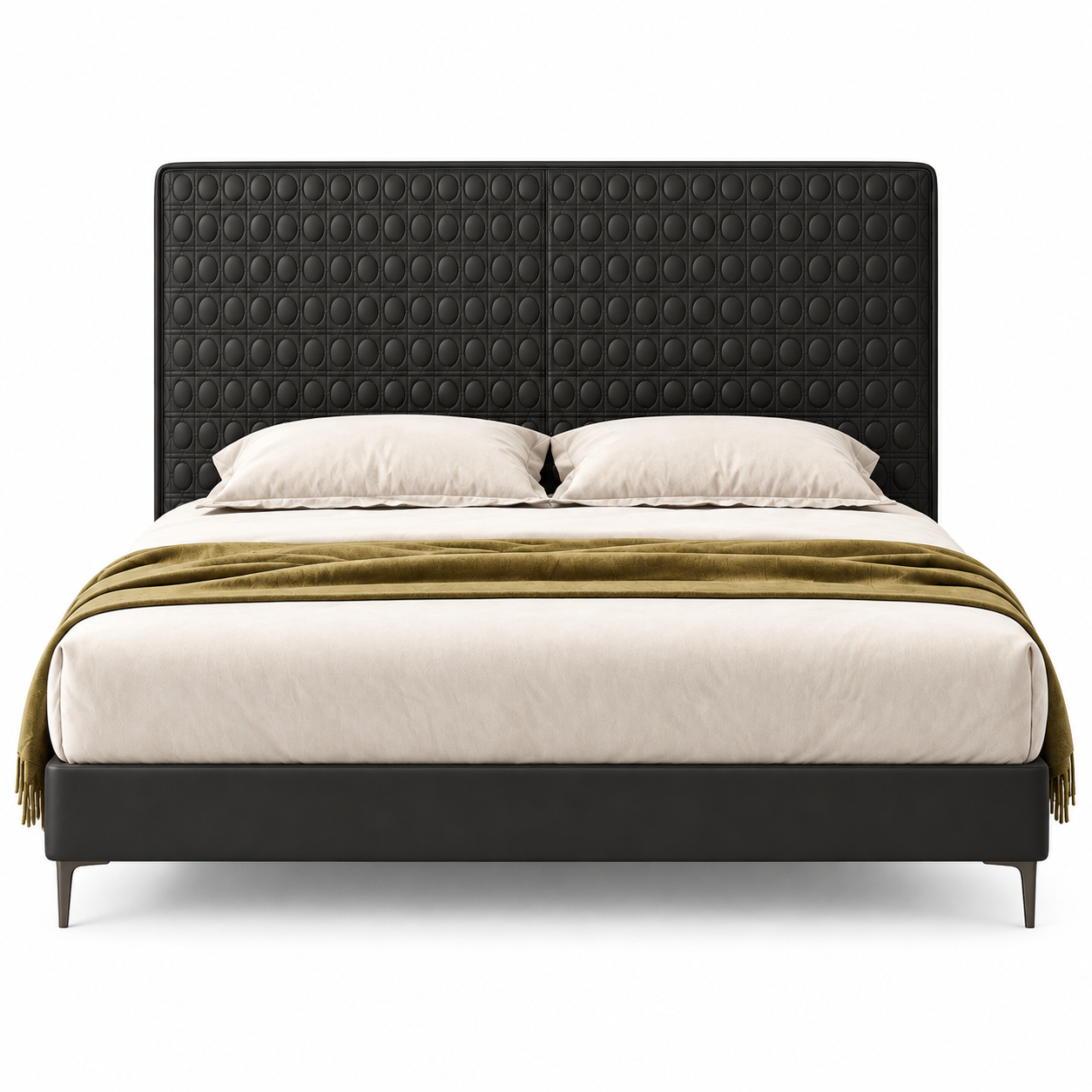 Vensario Leather Bed Frame