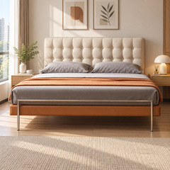 Duvrena Faux Leather Bed Frame