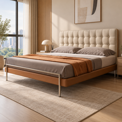 Duvrena Faux Leather Bed Frame