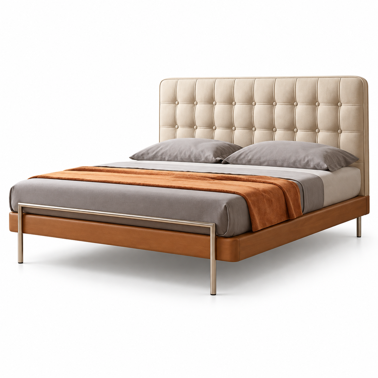Duvrena Faux Leather Bed Frame