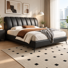 Felmario Leather Bed Frame