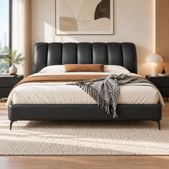 Felmario Leather Bed Frame