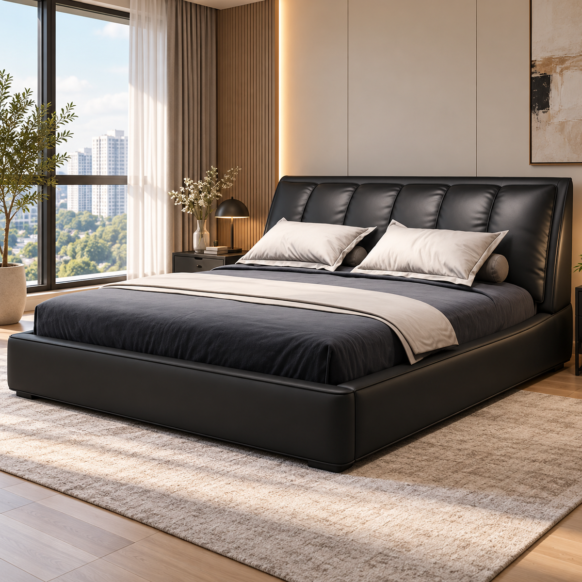 Arsovelle Leather Bed Frame