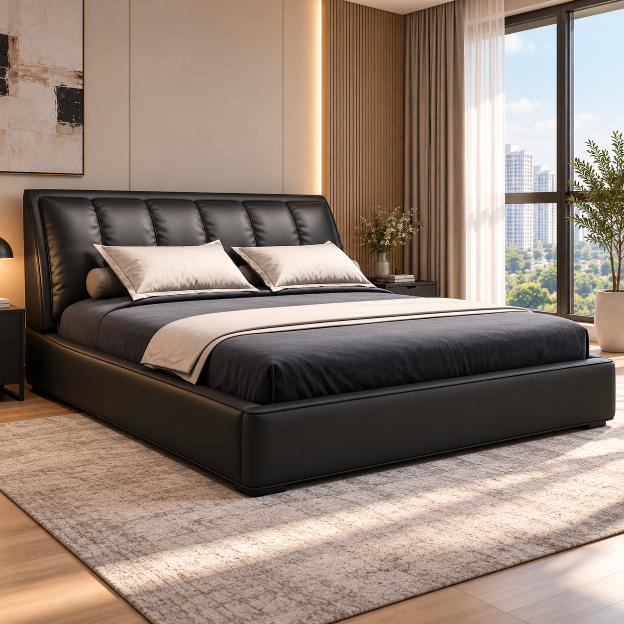 Arsovelle Leather Bed Frame