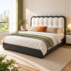 Delmorio Leather Bed Frame