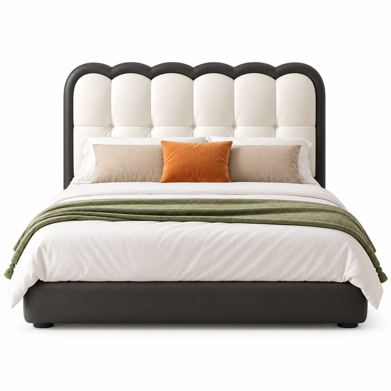 Delmorio Leather Bed Frame