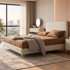 Menvira Leather Bed Frame