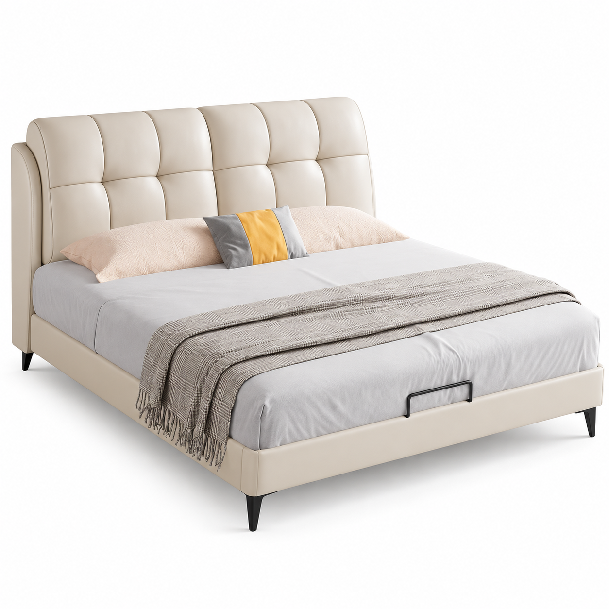 Vordella Leather Bed Frame