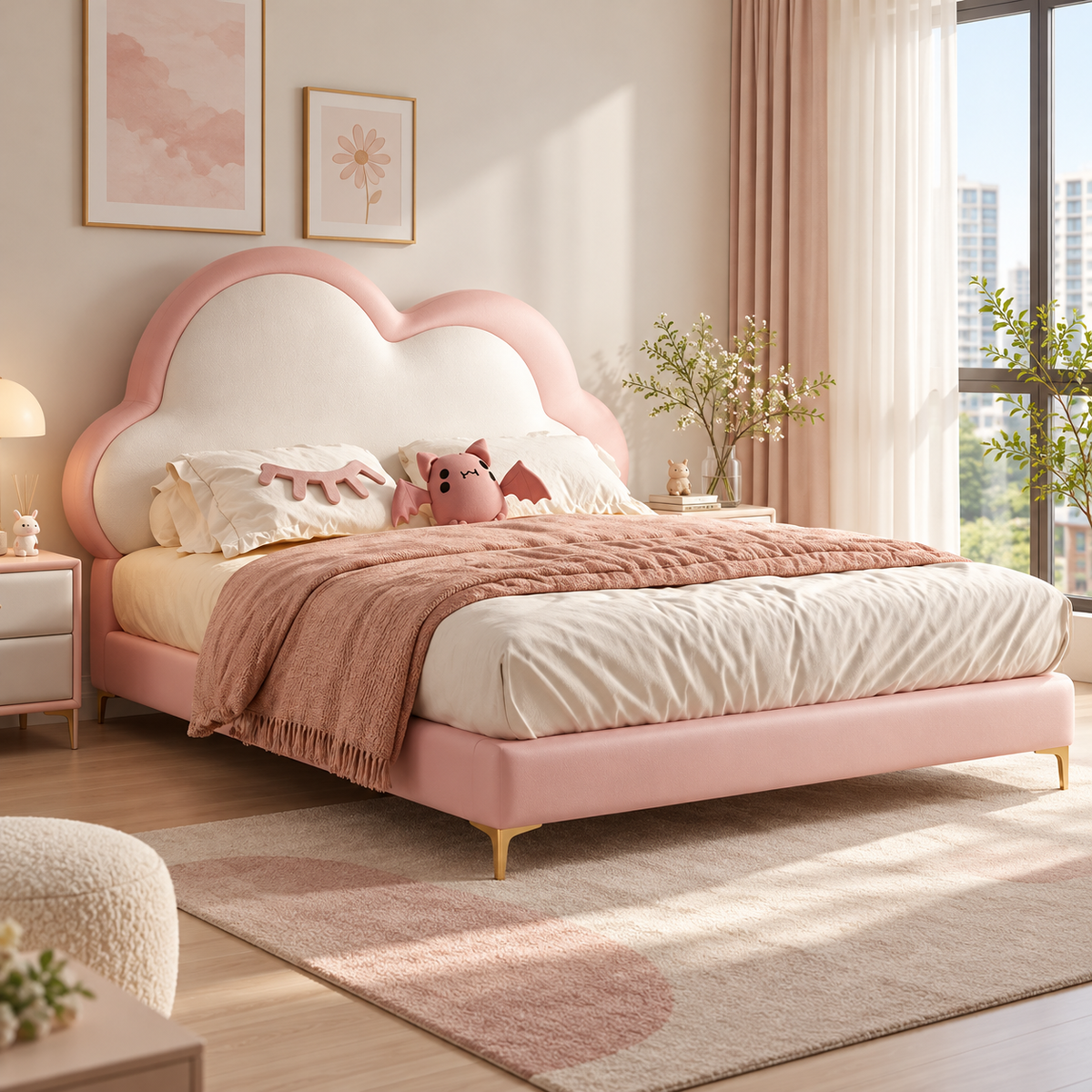 Zamirelle Leather Bed Frame