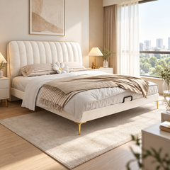 Trelvian Leather Bed Frame