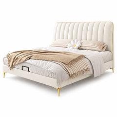 Trelvian Leather Bed Frame