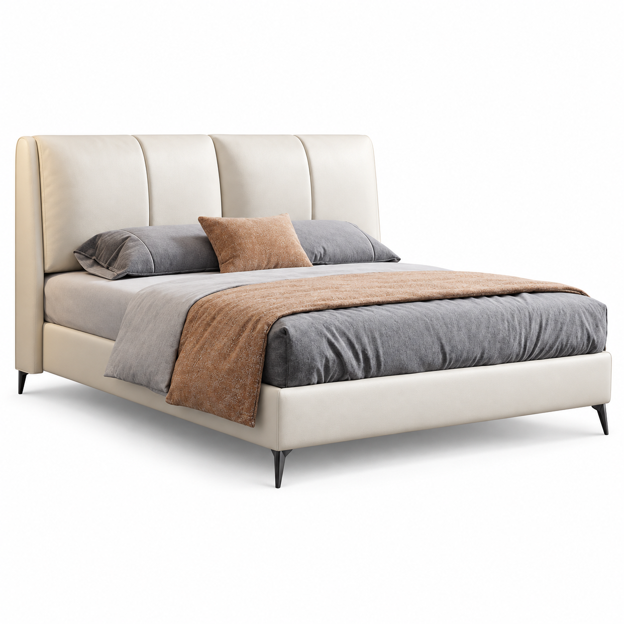 Orsovira Leather Bed Frame