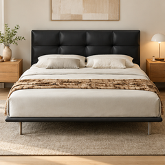 Celmario Leather Bed Frame