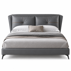 Vadrienne Leather Bed Frame