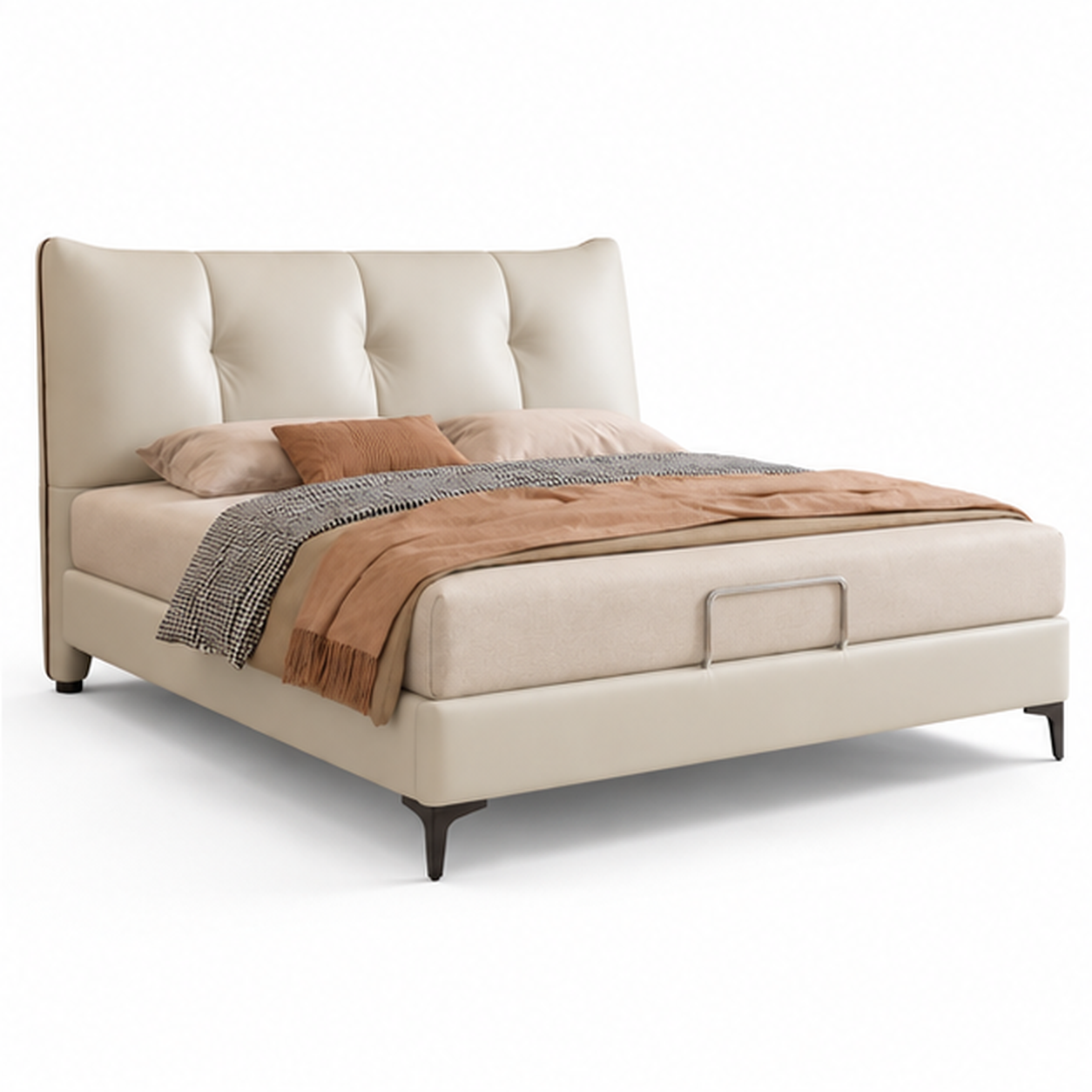 Esvanto Leather Bed Frame