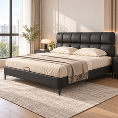 Larzella Leather Bed Frame